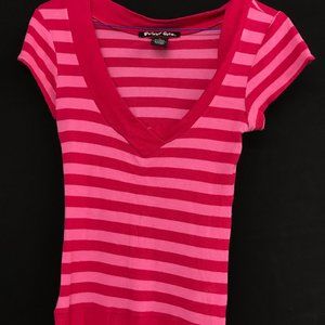 Y2K Stripe Knit Top